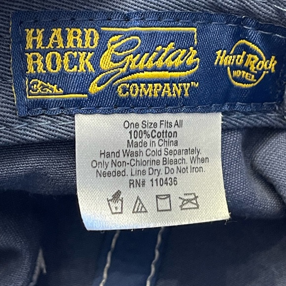 Hard Rock Hotel Guitar Company Distressed Cap Hat Women’s Unisex Blue - Picture 5 of 6